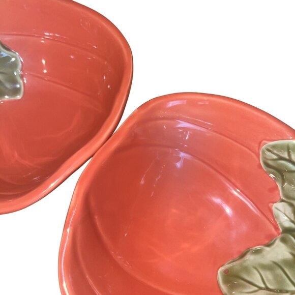 Ceramic Pumpkin Shaped Serving Bowls Set Of 2 By Better Homes & Gardens - Picture 14 of 16